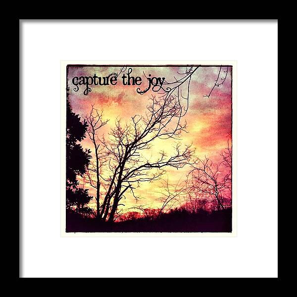 Winter Framed Print featuring the photograph The Joy Of A Beautiful Sunrise. Great by Teresa Mucha