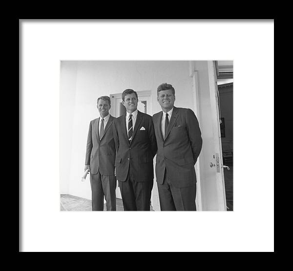  Jfk Framed Print featuring the photograph The Kennedy Brothers by War Is Hell Store