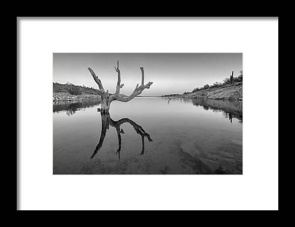 Arizona Framed Print featuring the photograph The Kings Hand 1 Black and White by Scott Campbell
