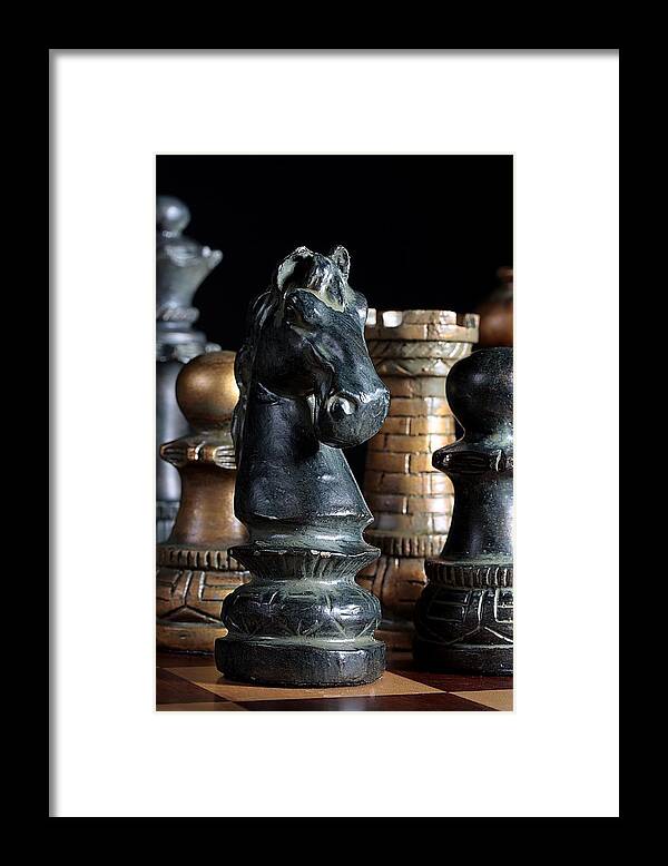 Games Framed Print featuring the photograph The Knights Challenge by Joe Kozlowski