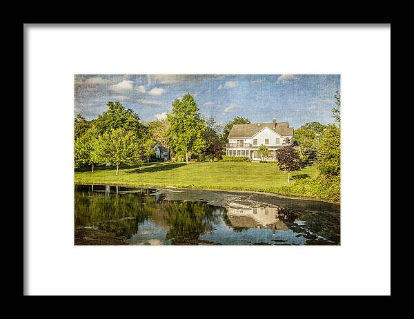 House Framed Print featuring the photograph The Lake House by Cathy Kovarik
