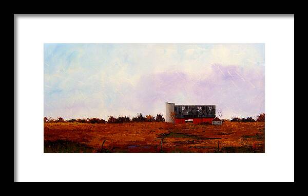 Rural Landscape Framed Print featuring the painting The Last Stand by William Renzulli