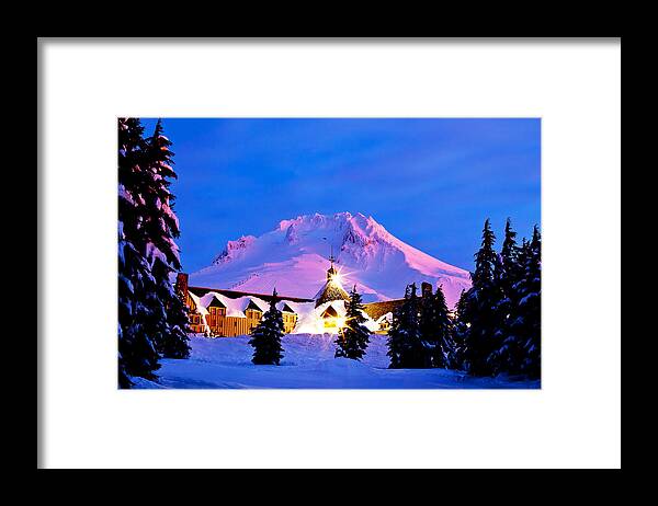 Timberline Lodge Framed Print featuring the photograph The Last Sunrise by Darren White