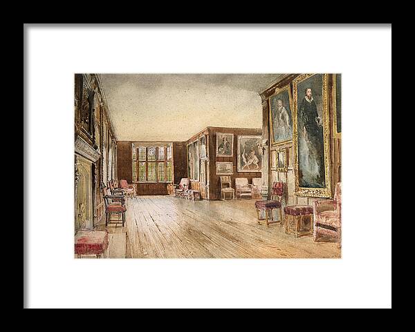 Portraits Framed Print featuring the painting The Leicester Gallery, Knole House by David Hall McKewan