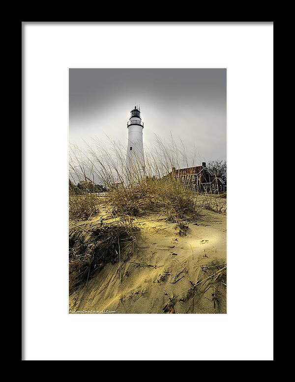 Usa Framed Print featuring the photograph The LightHouse beach at Fort Gratiot Michigan by LeeAnn McLaneGoetz McLaneGoetzStudioLLCcom