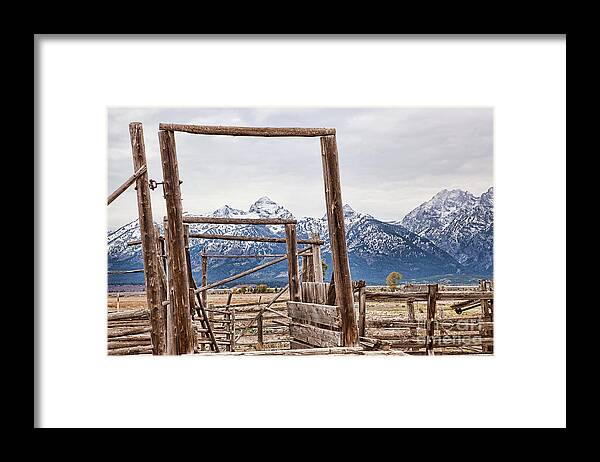 Teton National Park Print Framed Print featuring the photograph The Loading Gate by Jim Garrison