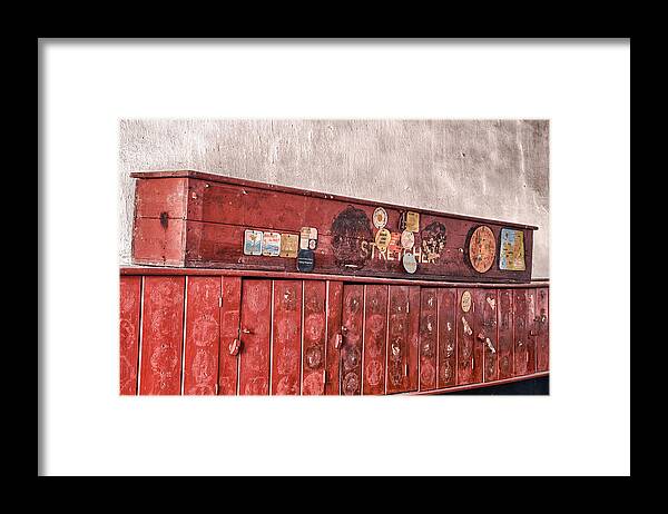 2012 Framed Print featuring the photograph The Lockers by Christine Smart