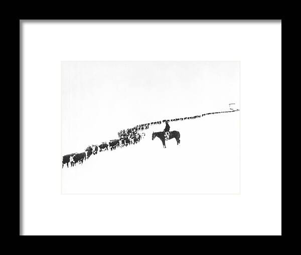 1920s Framed Print featuring the photograph The Long Long Line by Underwood Archives Charles Belden