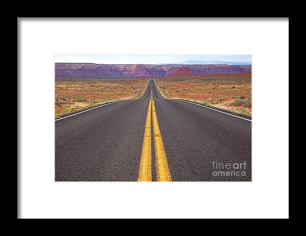Red Soil Framed Print featuring the photograph The Long Road Ahead by Jim Garrison