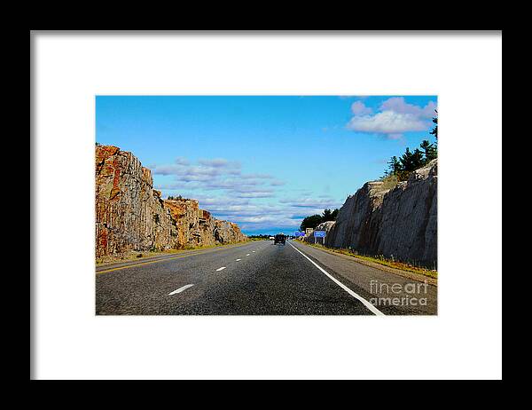 Nina Silver Framed Print featuring the photograph The Long Road Home by Nina Silver
