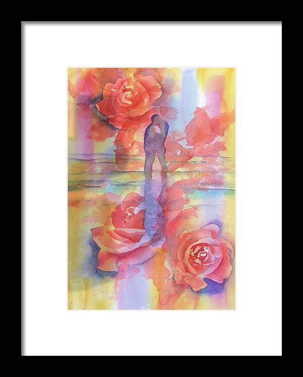 Kiss Framed Print featuring the painting Eternal Love by Debbie Lewis