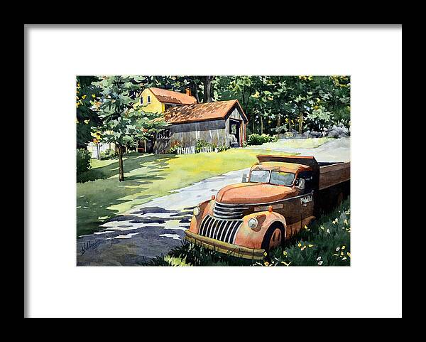 Watercolor Framed Print featuring the painting The Lost Ones by Mick Williams