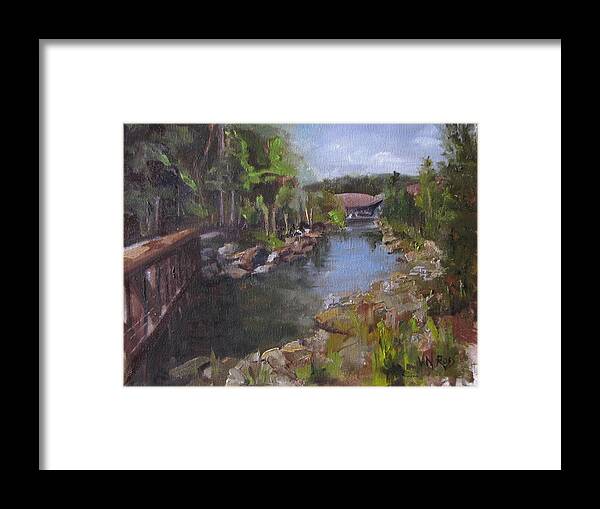 Landscape Framed Print featuring the painting The Love Trail by Vicki Ross