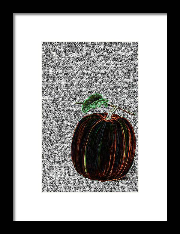Pumpkin Framed Print featuring the painting The Magical Pumkin by Portraits By NC