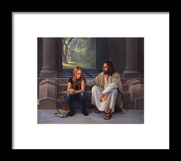 Jesus Framed Print featuring the painting The Master's Touch by Greg Olsen