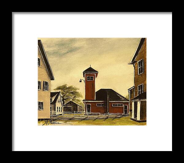 Prairie Framed Print featuring the painting The Meeting House by Diane Strain