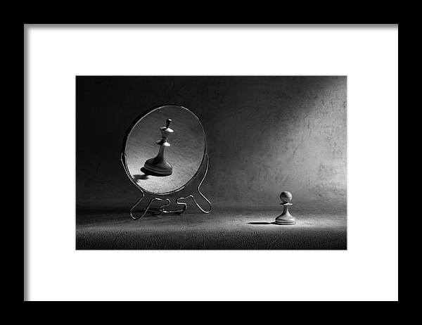 Mirror Framed Print featuring the photograph The Megalomania 2 by Victoria Ivanova