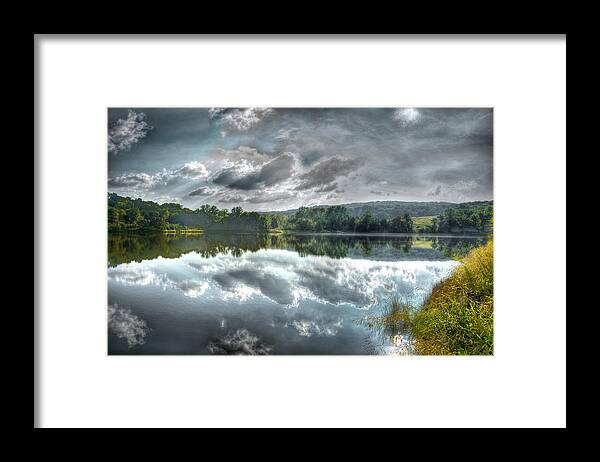 The Merging Of Heaven And Earth Framed Print featuring the photograph The Merging of Heaven and Earth by William Fields