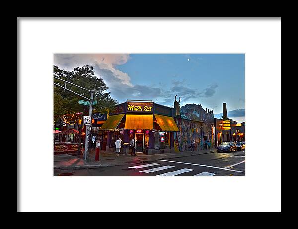 Middle East Framed Print featuring the photograph The MIddle East in Central Square Cambridge MA by Toby McGuire