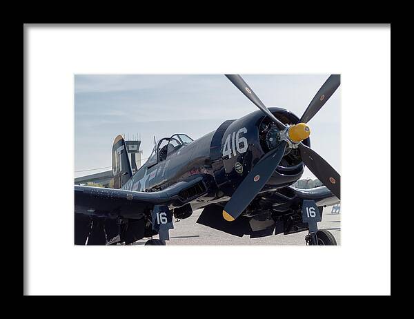 Corsair Framed Print featuring the photograph The Mighty Corsair by Brandon Hussey