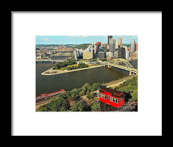 Duquesne Incline Framed Print featuring the photograph The Duquesne Incline by Adam Jewell