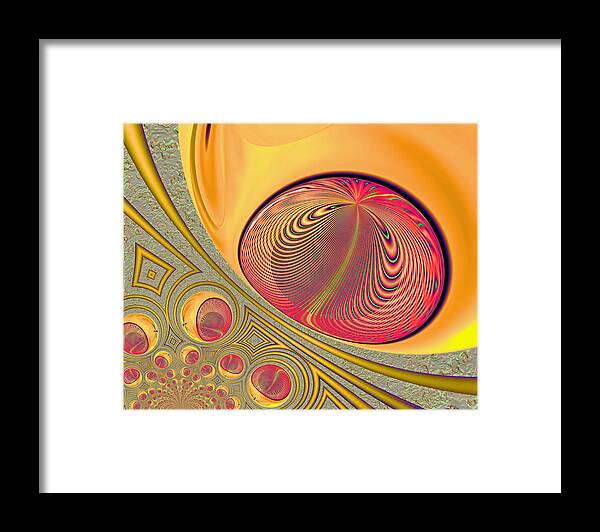 Abstract Framed Print featuring the digital art The Monitor by Wendy J St Christopher