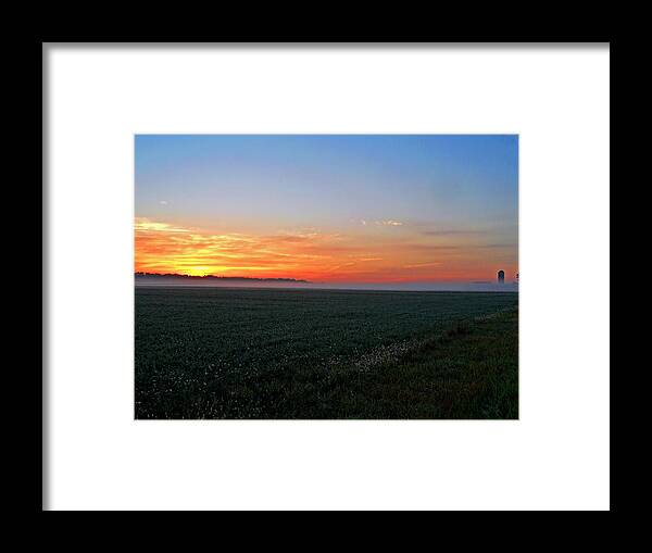The Morning Kiss Framed Print featuring the photograph The Morning Kiss by Cyryn Fyrcyd