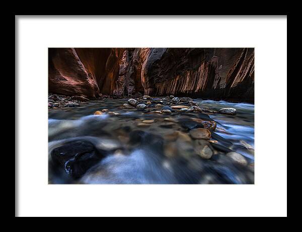 Zion Framed Print featuring the photograph The Narrows at Zion National Park - 1 by Larry Marshall