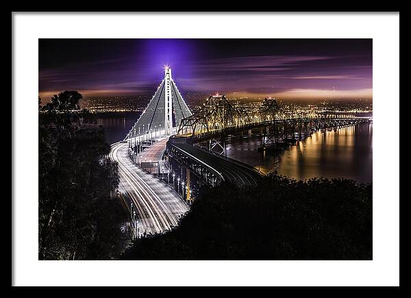 Bay Bridge Framed Print featuring the photograph The New Span by Don Hoekwater Photography