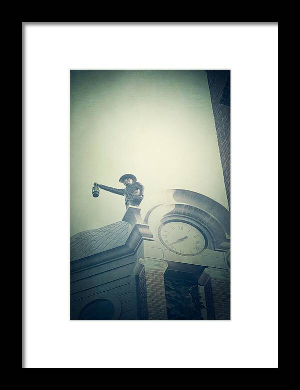 Building Framed Print featuring the photograph The Night Watchman by Trish Mistric