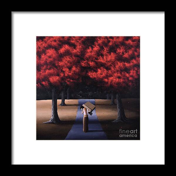 Maple Framed Print featuring the painting The Noble Art Of Thinking Outside Of The Box by Ric Nagualero