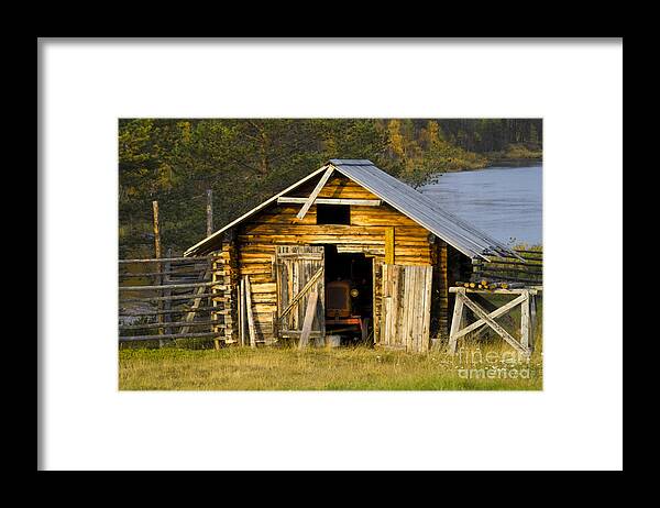 Heiko Framed Print featuring the photograph The Old Barn by Heiko Koehrer-Wagner
