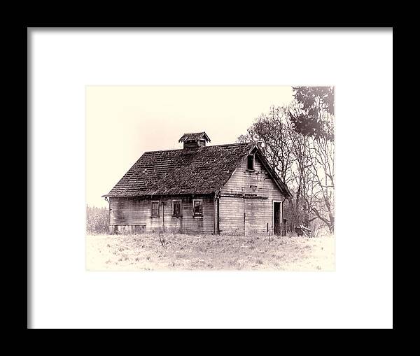 Ron Roberts Photography Framed Print featuring the photograph The Old Barn by Ron Roberts