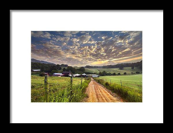 Appalachia Framed Print featuring the photograph The Old Farm Lane by Debra and Dave Vanderlaan
