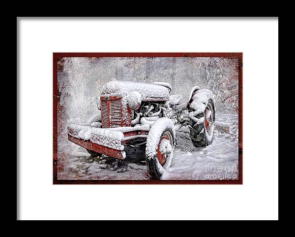 Tractor Framed Print featuring the photograph The Old Ferguson by Sari Sauls