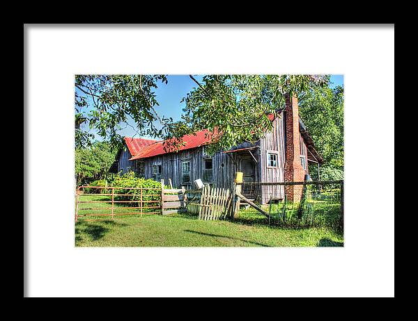 Old Framed Print featuring the photograph The Old Home Place by Lanita Williams