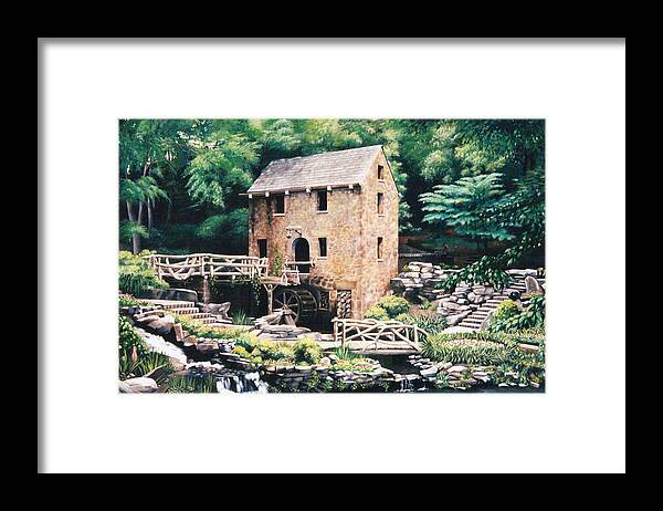 Gone With The Wind Framed Print featuring the painting The Old Mill by Glenn Pollard