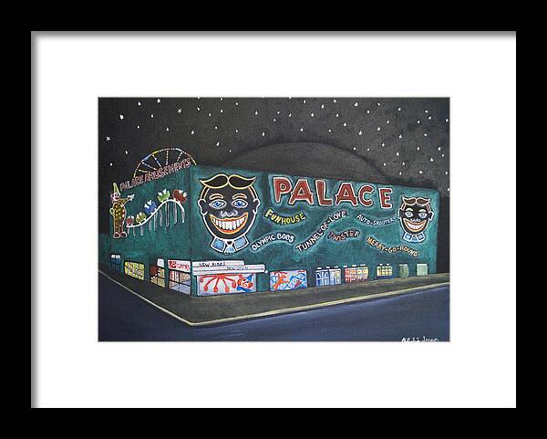 Tillie Framed Print featuring the painting The Palace at Night by Patricia Arroyo