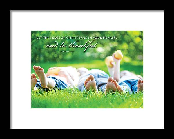 Flower Framed Print featuring the digital art The Peace of Christ by Kathryn McBride