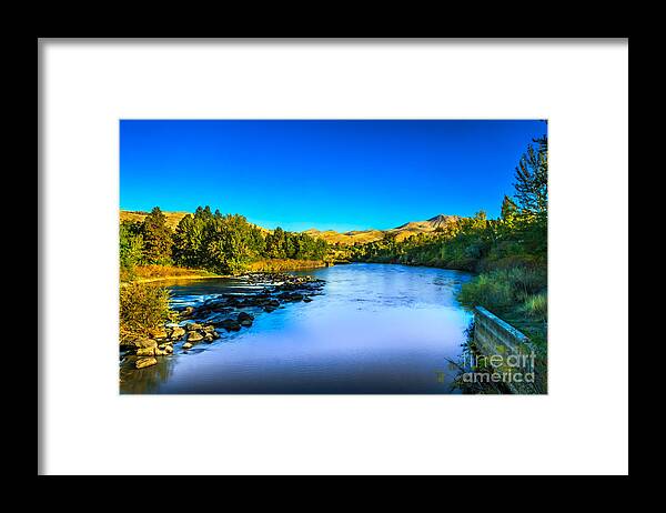 Idaho Framed Print featuring the photograph The Peaceful and Beautiful Payette River by Robert Bales