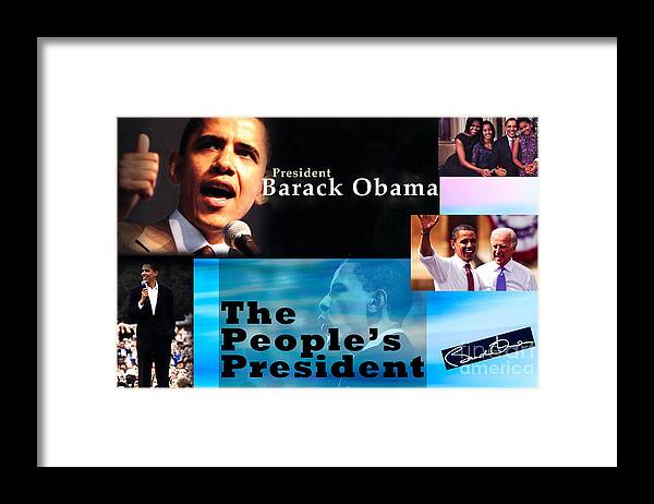 President Framed Print featuring the photograph The People's President Still by Terry Wallace
