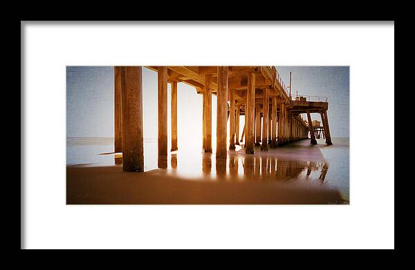 Beach Framed Print featuring the photograph The Pier by Heidi Smith