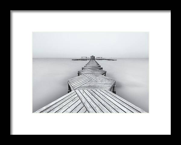 Pier Framed Print featuring the photograph The Pier by Xavier Garci