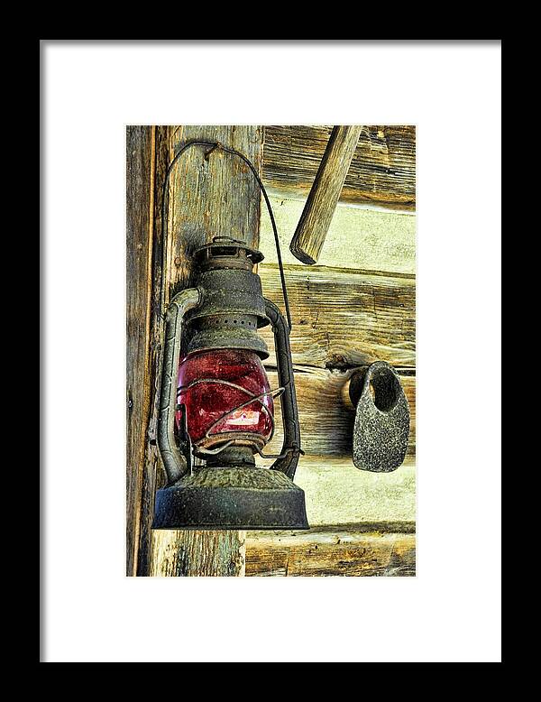 Still Life Framed Print featuring the photograph The Porch Light by Jan Amiss Photography