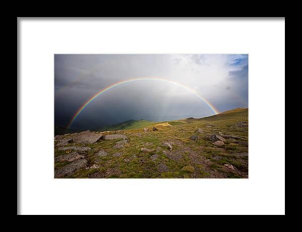 Rainbow Photograph Framed Print featuring the photograph The Promise by Jim Garrison