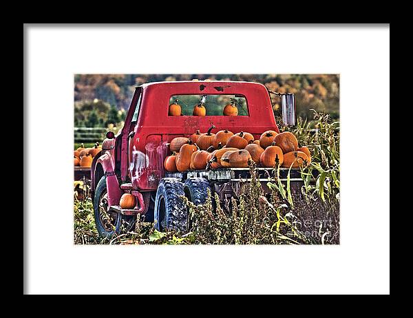 Chevrolet Framed Print featuring the photograph The Pumpkin Hauler by Sonya Lang