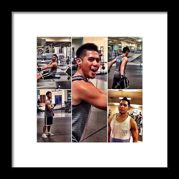 Fitlife Framed Print featuring the photograph The Reason Why I Workout ... Handsome by Edward Gonzales