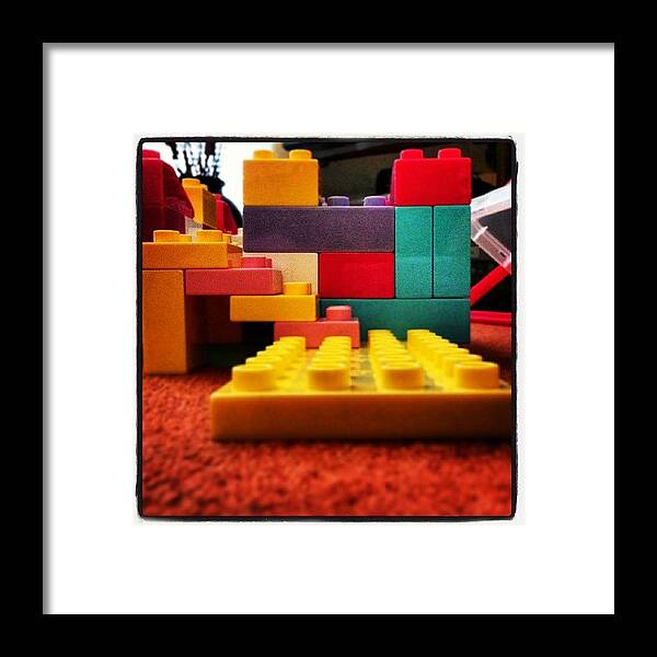  Framed Print featuring the photograph The Red,yellow,blue,pink And Purple Keep by Steven Chisholm