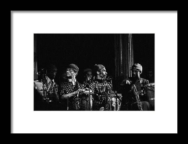 Sun Ra Arkestra Framed Print featuring the photograph The Reed Section 2 by Lee Santa