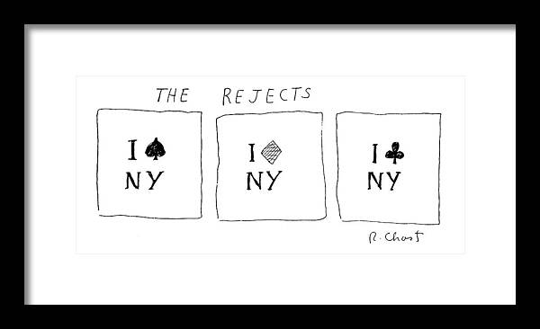 Cards Playing Deck Of Suit Gambling Regional
The Rejects. Spade Framed Print featuring the drawing The Rejects by Roz Chast